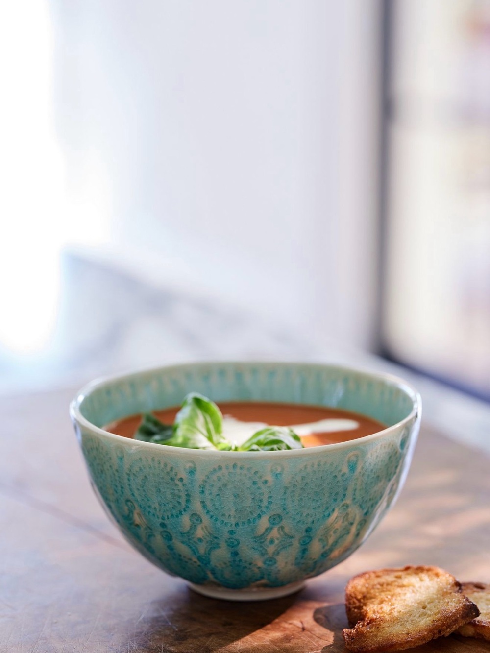 Anthropologie Old Havana Cereal Bowls, Set of 3 Ceramic Bowl